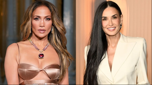 Jennifer Lopez y Demi Moore en un montaje