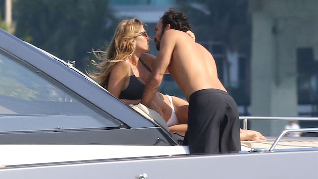 Gisele Bündchen se muestra cariñosa con Joaquim Valente en un paseo en bote