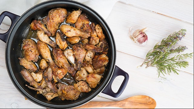 aliltas de pollo al ajillo