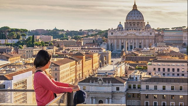 Atardecer en El Vaticano, Roma