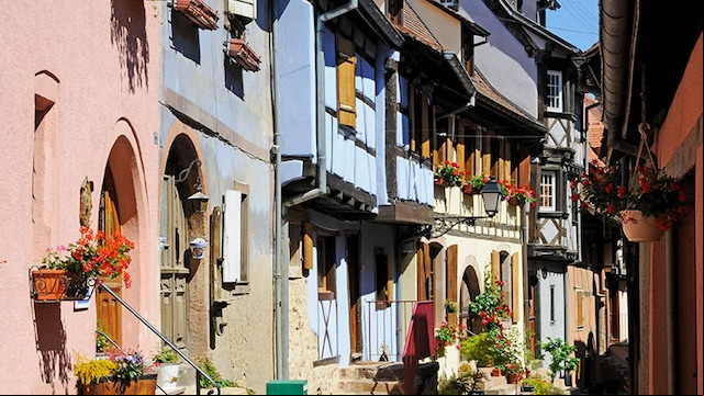 francia alsacia Eguisheim calles
