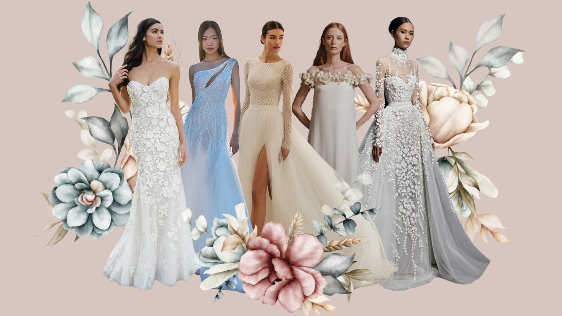 Estas son las tendencias que más veremos en los vestidos de novia