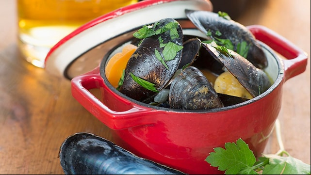 mejillones cerveza