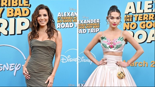 Eva Longoria y Paulina Chávez en la premier de su nueva película