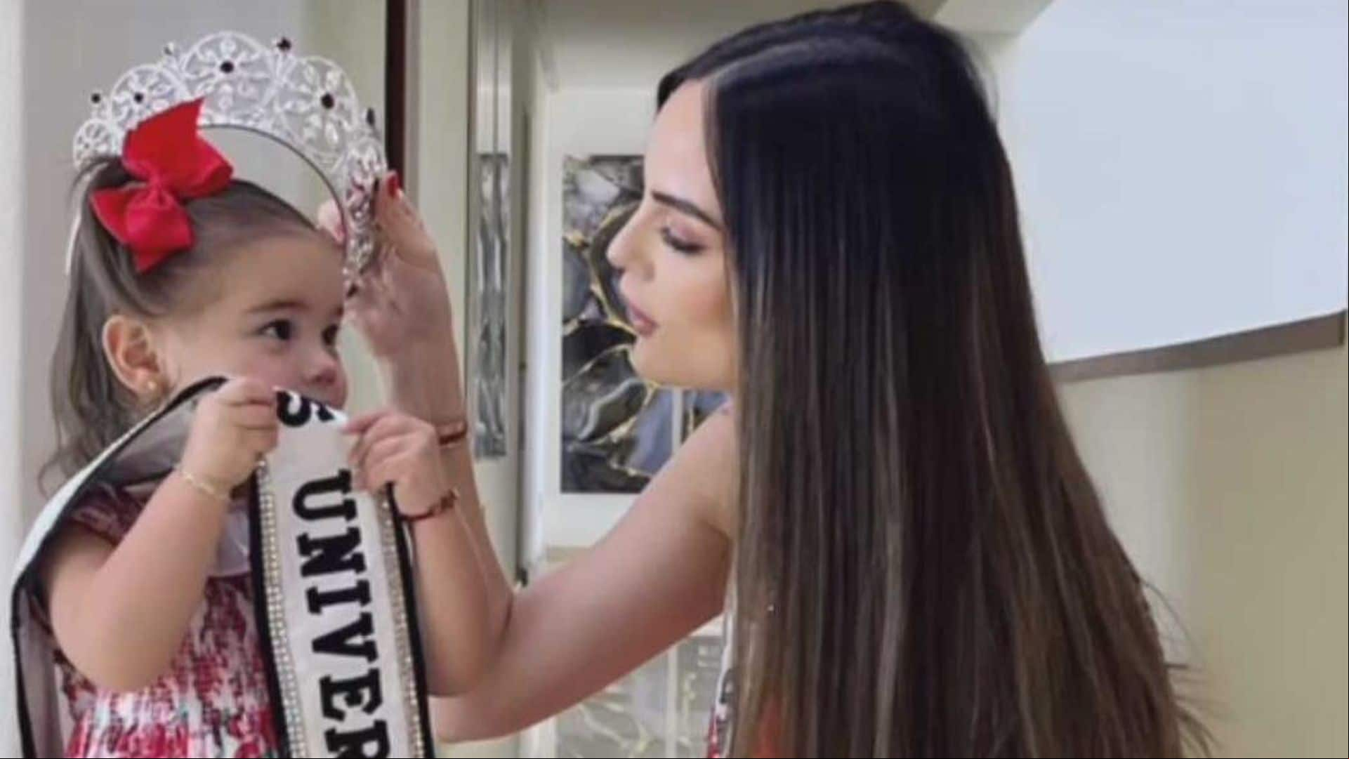 Ximena Navarrete celebra el 13° aniversario de su coronación como Miss Universe con su hijita