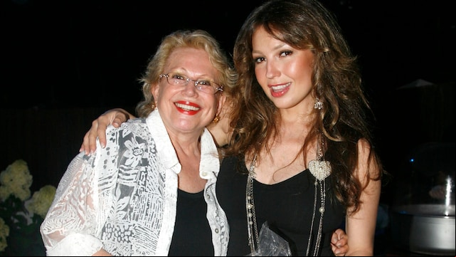 Thalía junto a su madre, Yolanda Miranda, en una foto tomada en East Hampton, NY, en agosto de 2007.