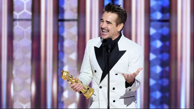 Colin Farrell fue otro de los ganadores de la noche por su papel en 'El Pingüino'
