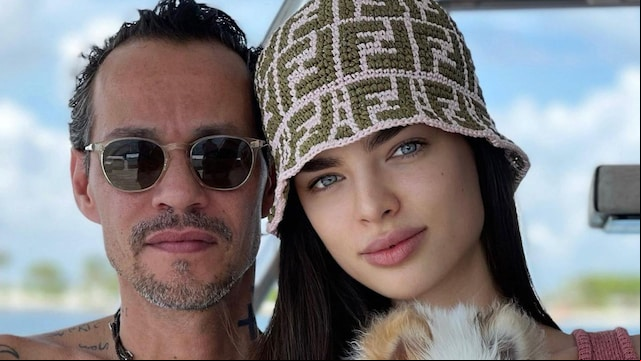 marc anthony y nadia ferreira con blue el nuevo integrante de la familia