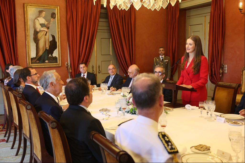 Almuerzo ofrecido por el presidente de la República Portuguesa, Marcelo Rebelo de Sousa, en honor a la Princesa de Asturias