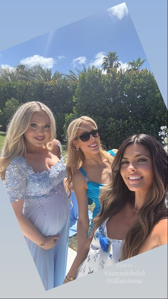 Tiffany Trump disfrutó de su fiesta junto a amigas como Sarah Shatz y Karen Shiboleth.