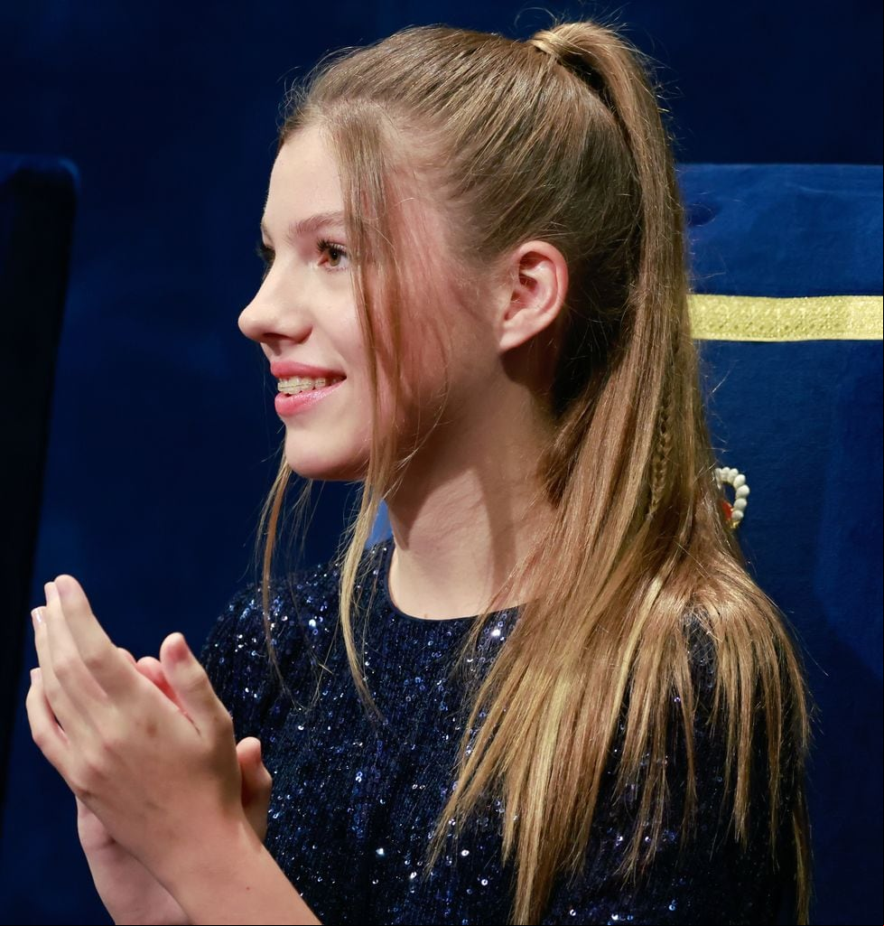 Infant Sofia de Borbon during the delivery of the Princess of Asturias Awards 2022 in Oviedo, on Friday 28 October 2022.