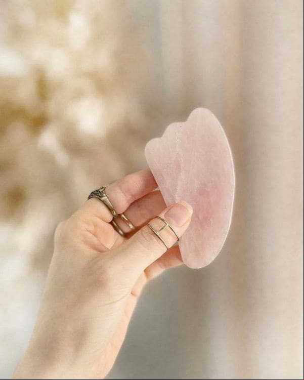 cuarzo rosa gua sha