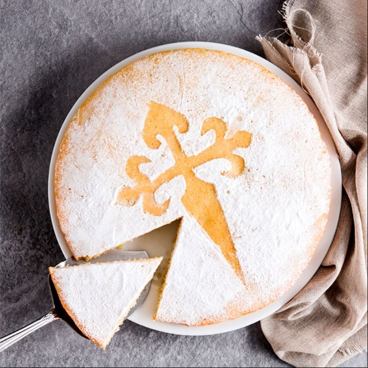 Tarta de Santiago tradicional 