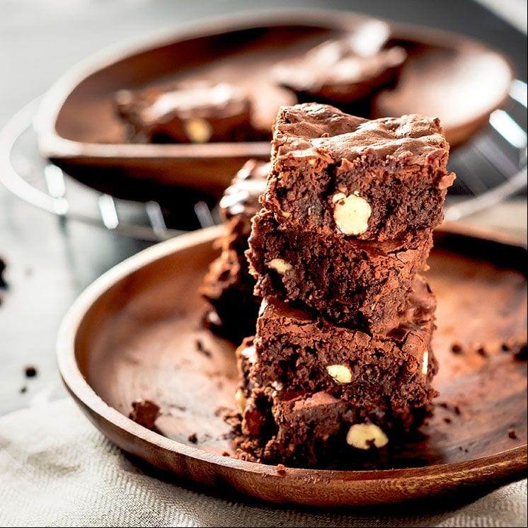 recetas brownie cafe nueces