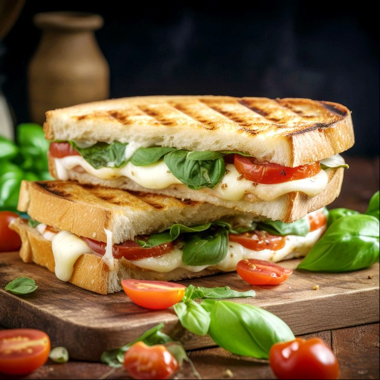 sandwich caprese adob