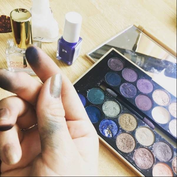 manicura eyeshadow proceso