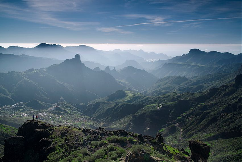Vistas a Roque Bentayga y Roque Nublo, Gran Canaria