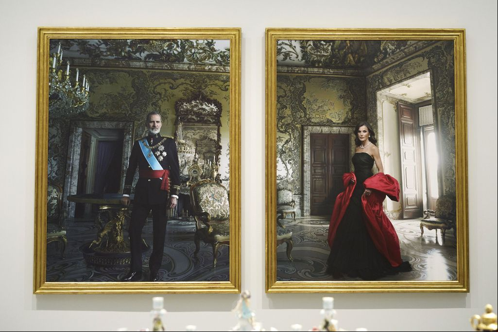 El díptico realizado por la fotógrafa Annie Leibovitz se encuentra en el Banco de España, en Madrid