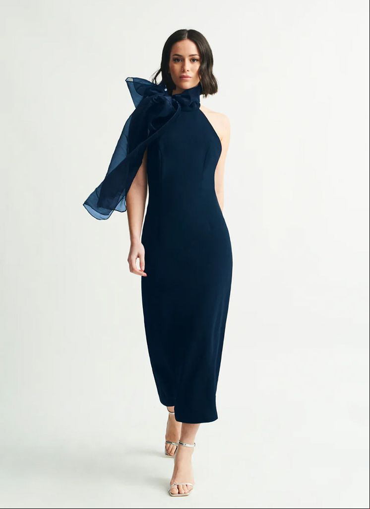 vestido lazo bouret