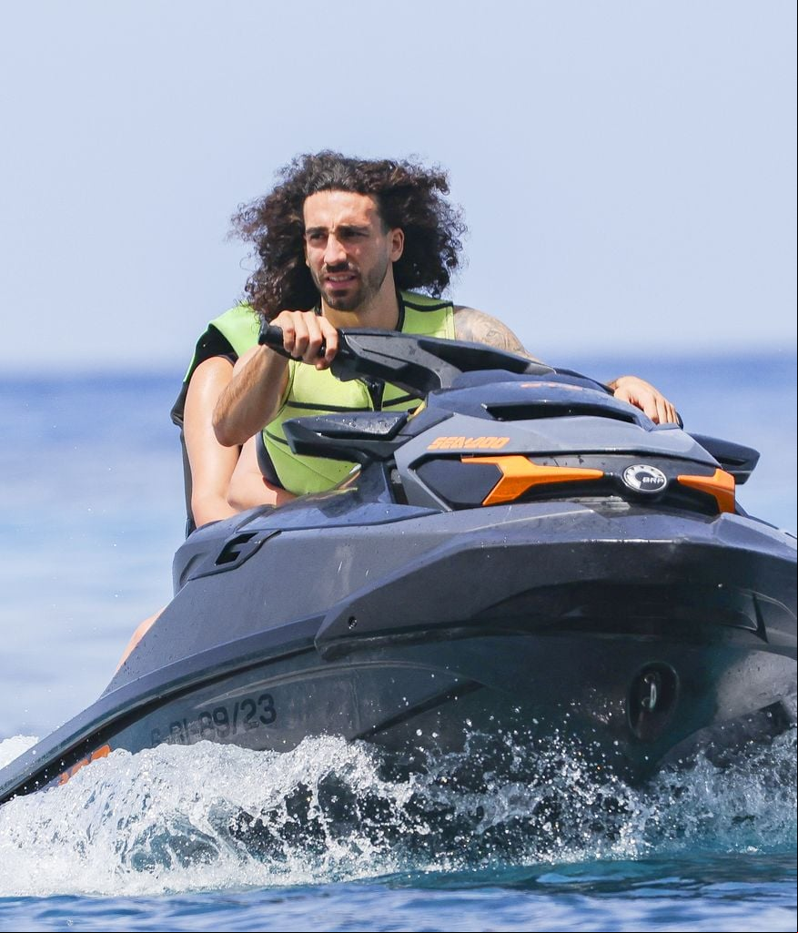 Marc Cucurella de vacaciones en Ibiza el 17 de julio de 2024