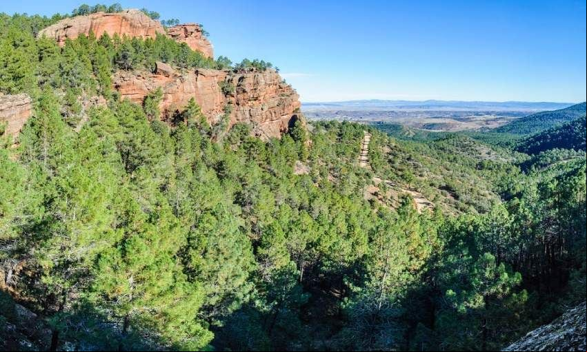 panor mica del paisaje protegido de pinares de rodeno teruel