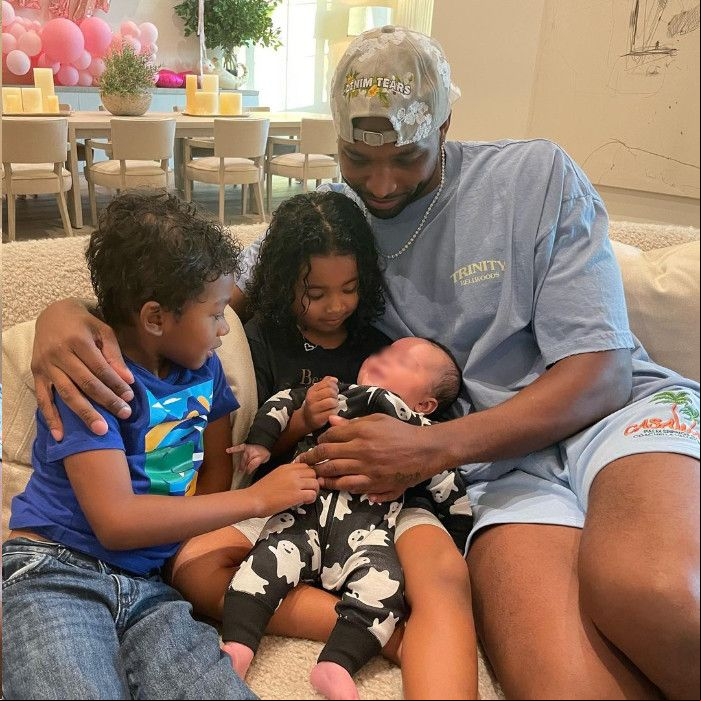 Tristan Thompson y sus hijos