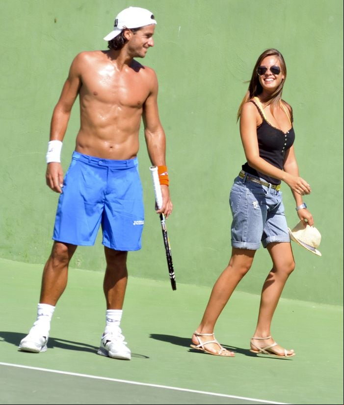 Jessica Bueno con Feliciano López