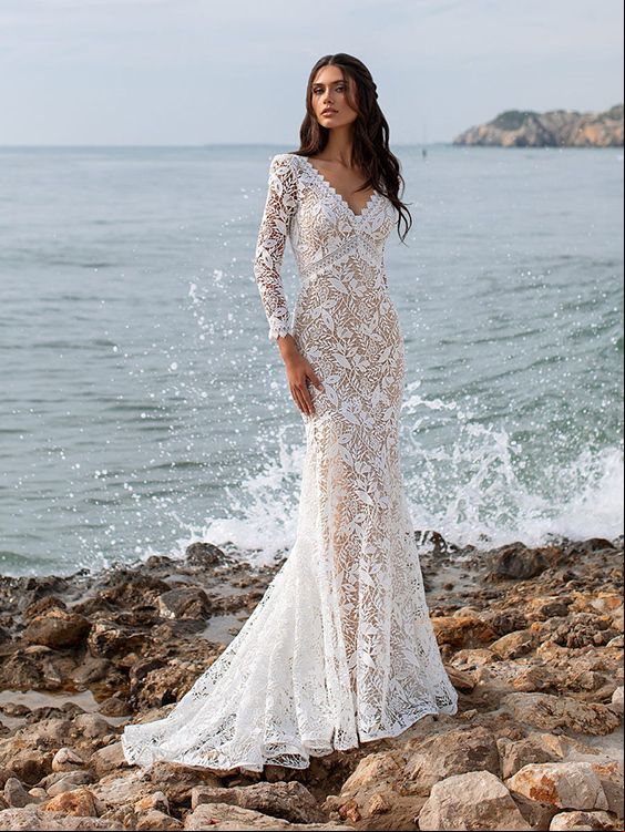 Vestido de novia bohemio y hippy de Pronovias