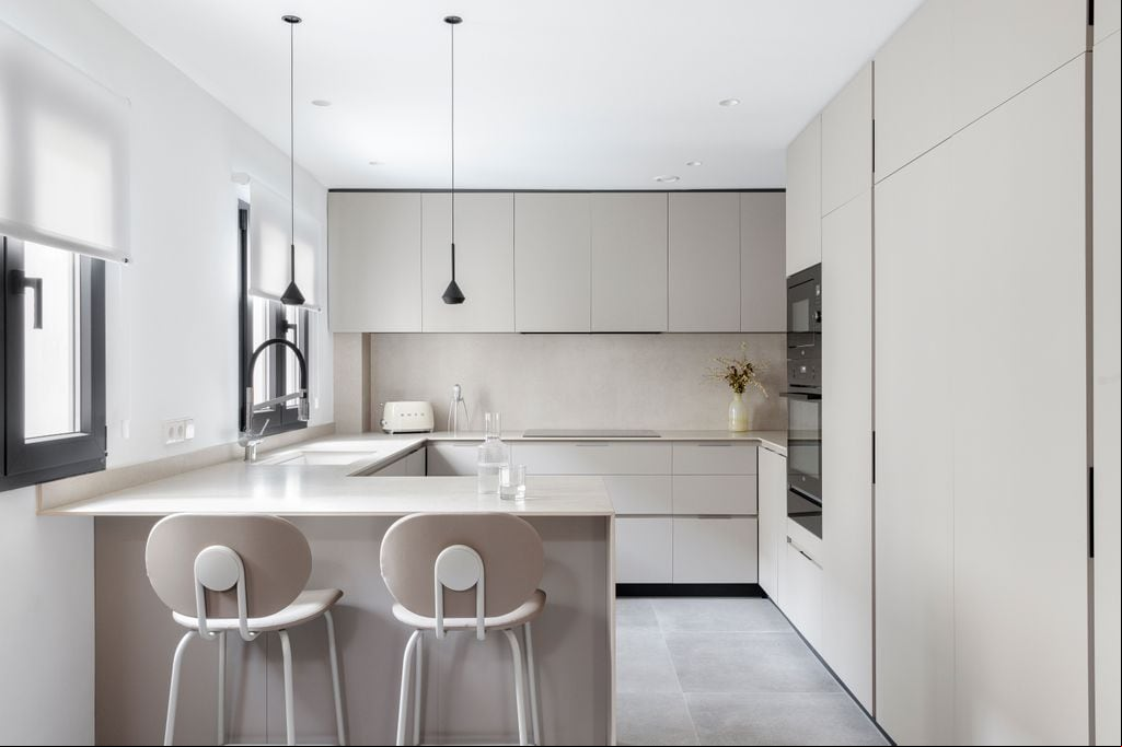 Cocina con península