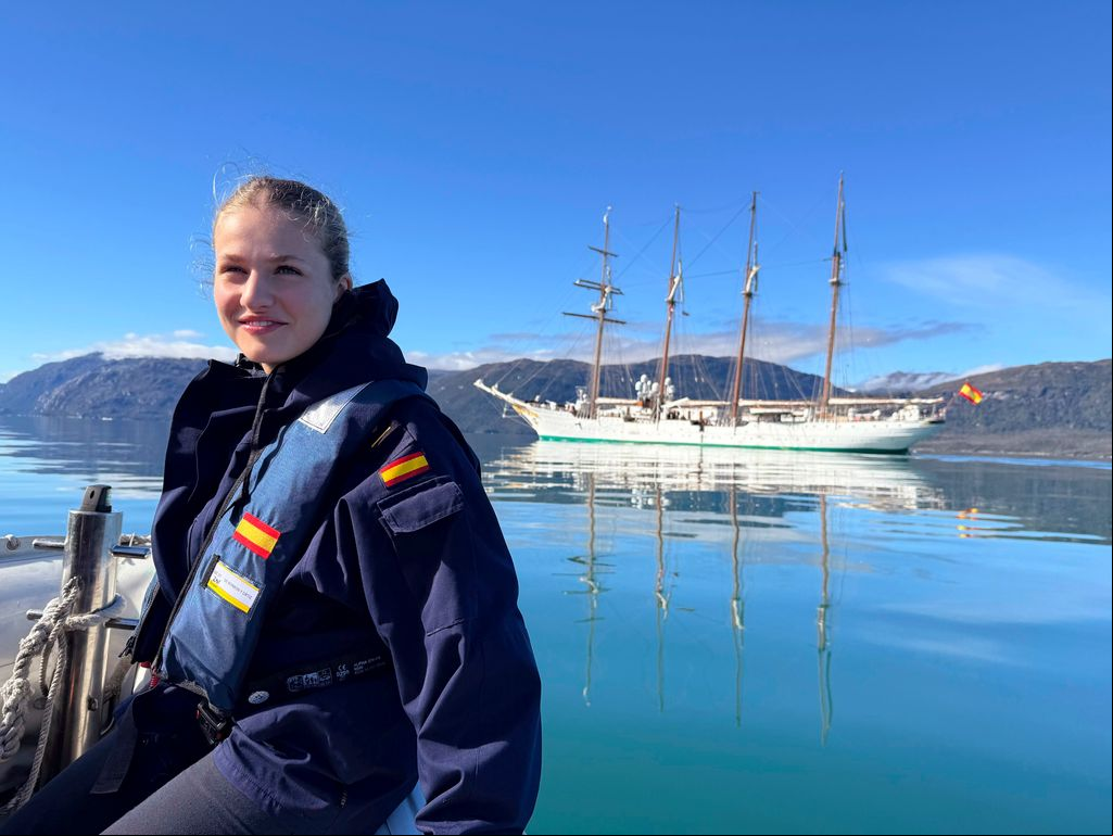 Princesa Leonor en Elcano en abril de 2025