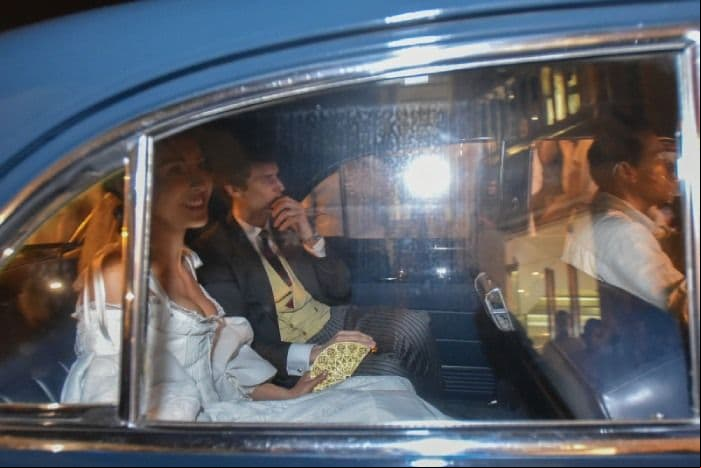 Josef-Emanuel de Liechtenstein y Claudia Echavarría en su boda