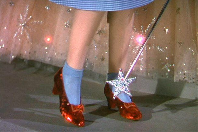 Los zapatos rojos de 'El Mago de Oz'