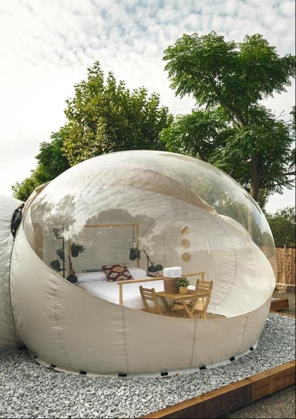 hotel burbuja nomading camp avila