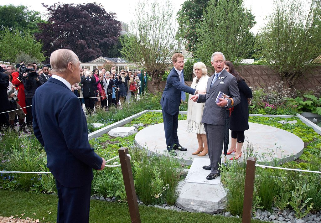 Hubo un tiempo, esta foto es del Chelsea Flower Show del 2013, cuando en la recaudación y visibilidad de la fundación de Harry se volcaban los entonces duques de Cornualles, que son los actuales reyes, Carlos y Camilla, y también el duque de Edimburgo, abuelo de Harry y marido de Isabel II