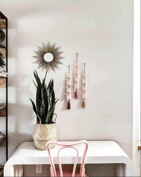 cuarzo rosa pared