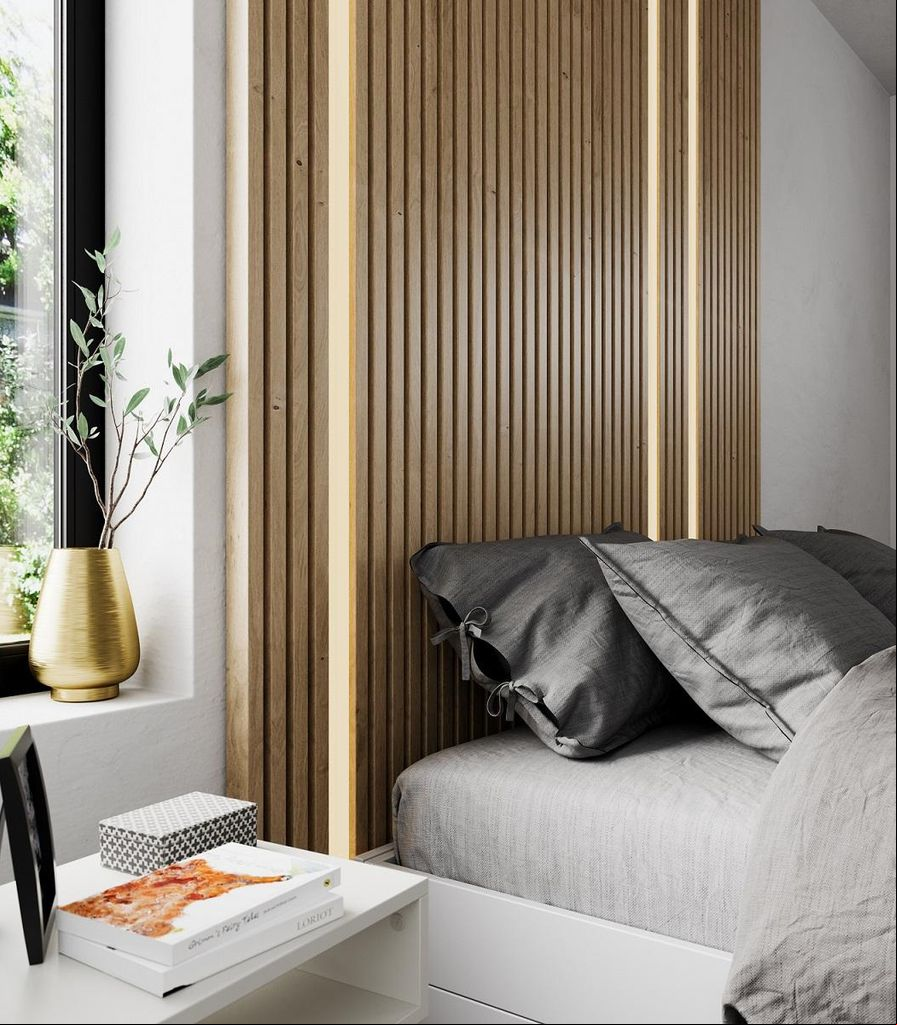 Cabecero de palillería de madera