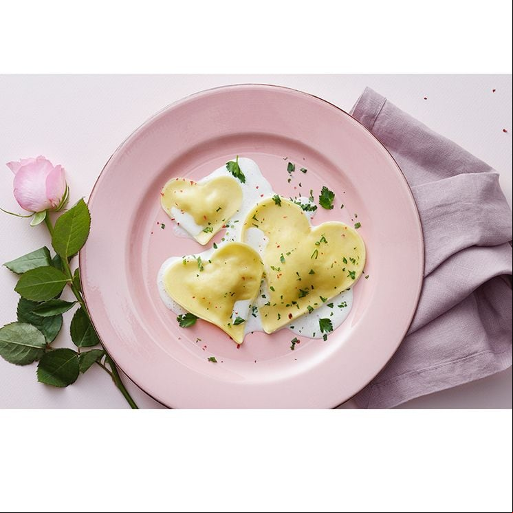 corazones de ravioli
