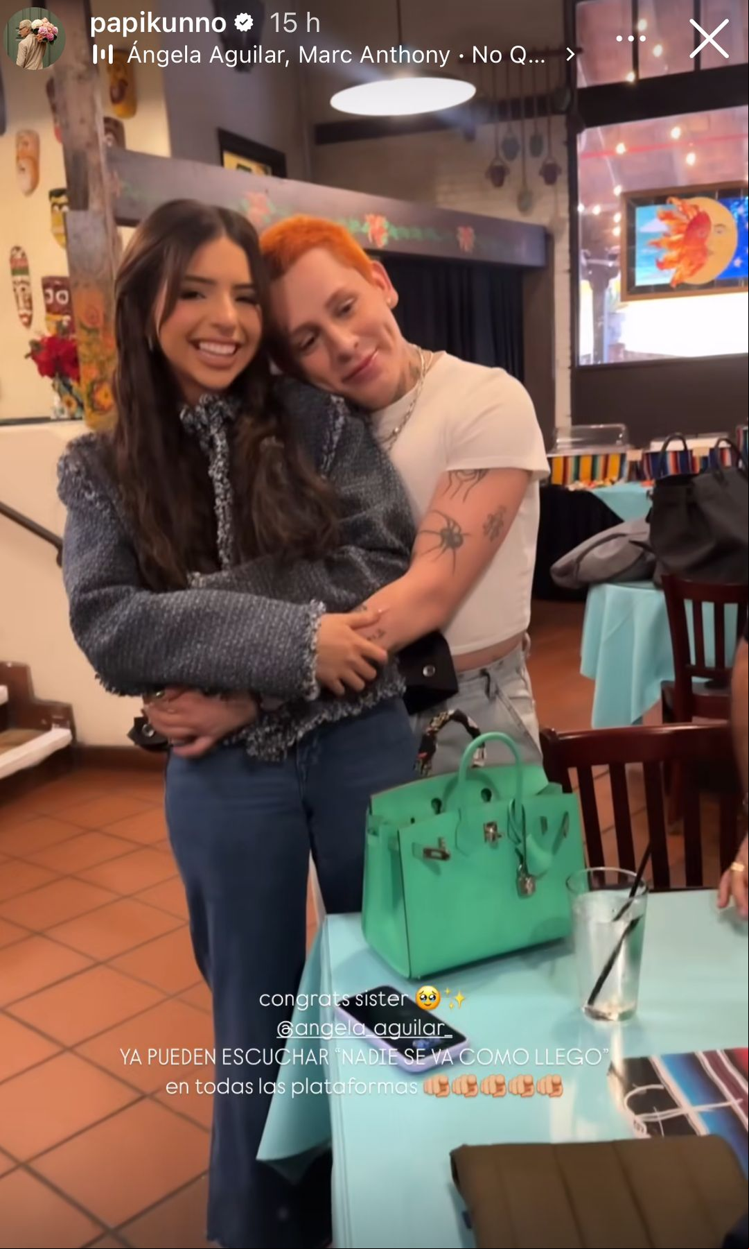Ángela Aguilar con Kunno