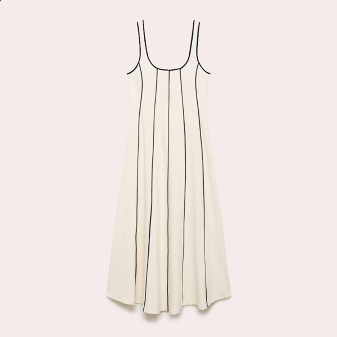 El vestido blanco de Mango que más estiliza