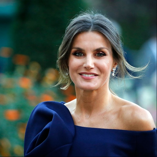 king felipe of spain and queen letizia of spain attend the quot miro la couleur des reves quot exhibition at grand palais in paris