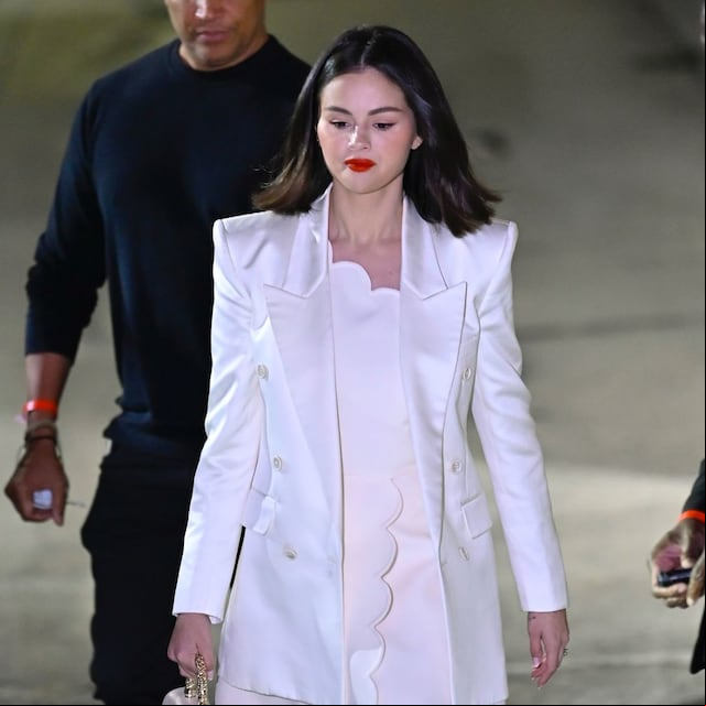 Selena Gomez fue vista en el programa 'Jimmy Kimmel Live' el 6 de enero de 2025 en Los Ángeles, California.