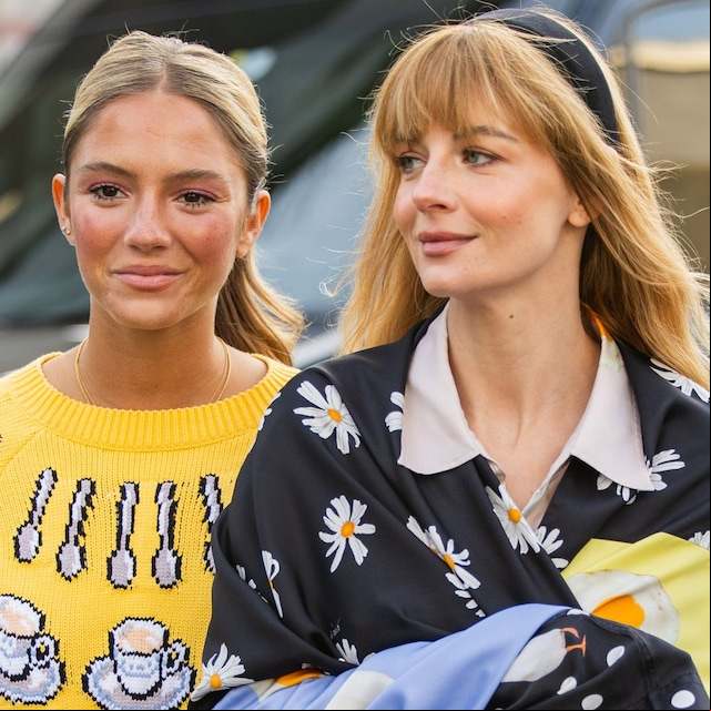 Caetana Botelho Afonso y Mafalda Patricio en la Milan Fashion Week