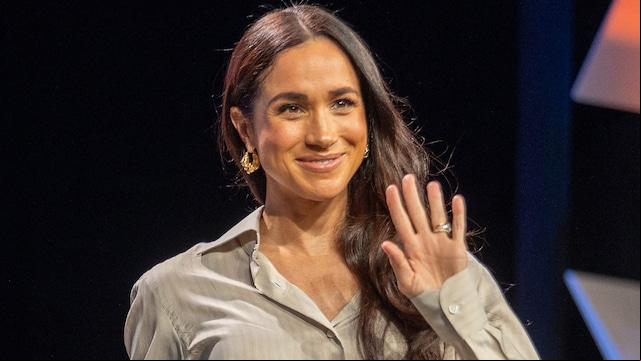 AUSTIN, TEXAS - MARCH 08:  Meghan, Duchess of Sussex, speaks onstage during the "Keynote: Breaking Barriers, Shaping Narratives: How Women Lead On and Off the Screen" during the SXSW 2024 Conference and Festivals at Austin Convention Center on March 08, 2024 in Austin, Texas. (Photo by Mat Hayward/FilmMagic)