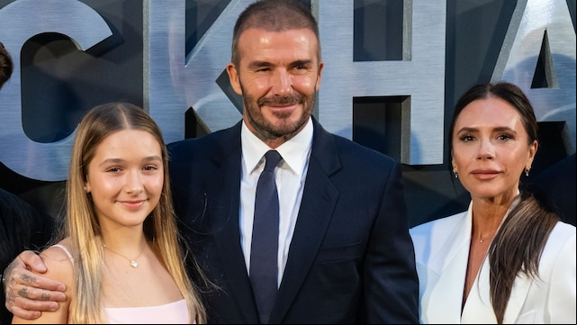 Harper, David, and Victoria Beckham