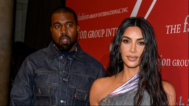 Kanye West and Kim Kardashian West 
