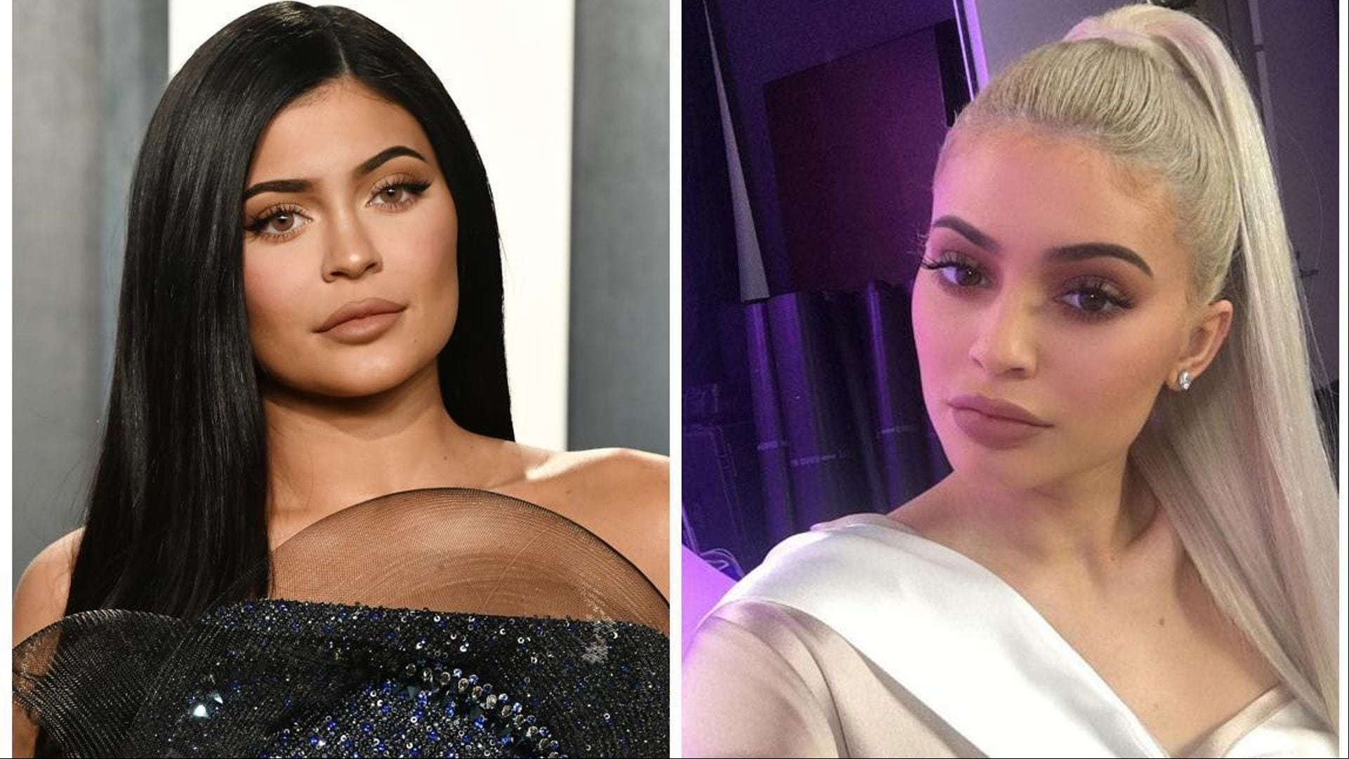 Which Kylie Jenner look do you prefer - blonde or brunette?