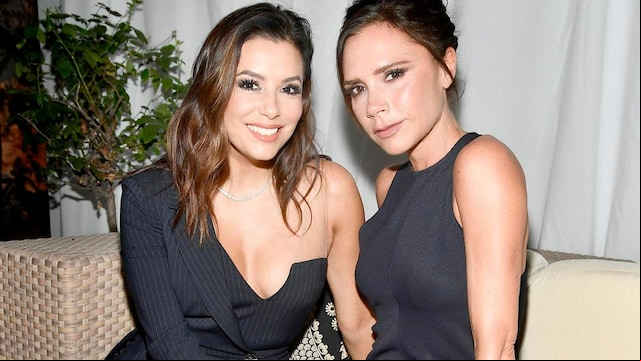 David and Victoria Beckham and Eva Longoria Host The Grand Opening of the New Ken Paves Salon