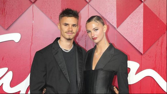 Romeo Beckham and Mia Regan