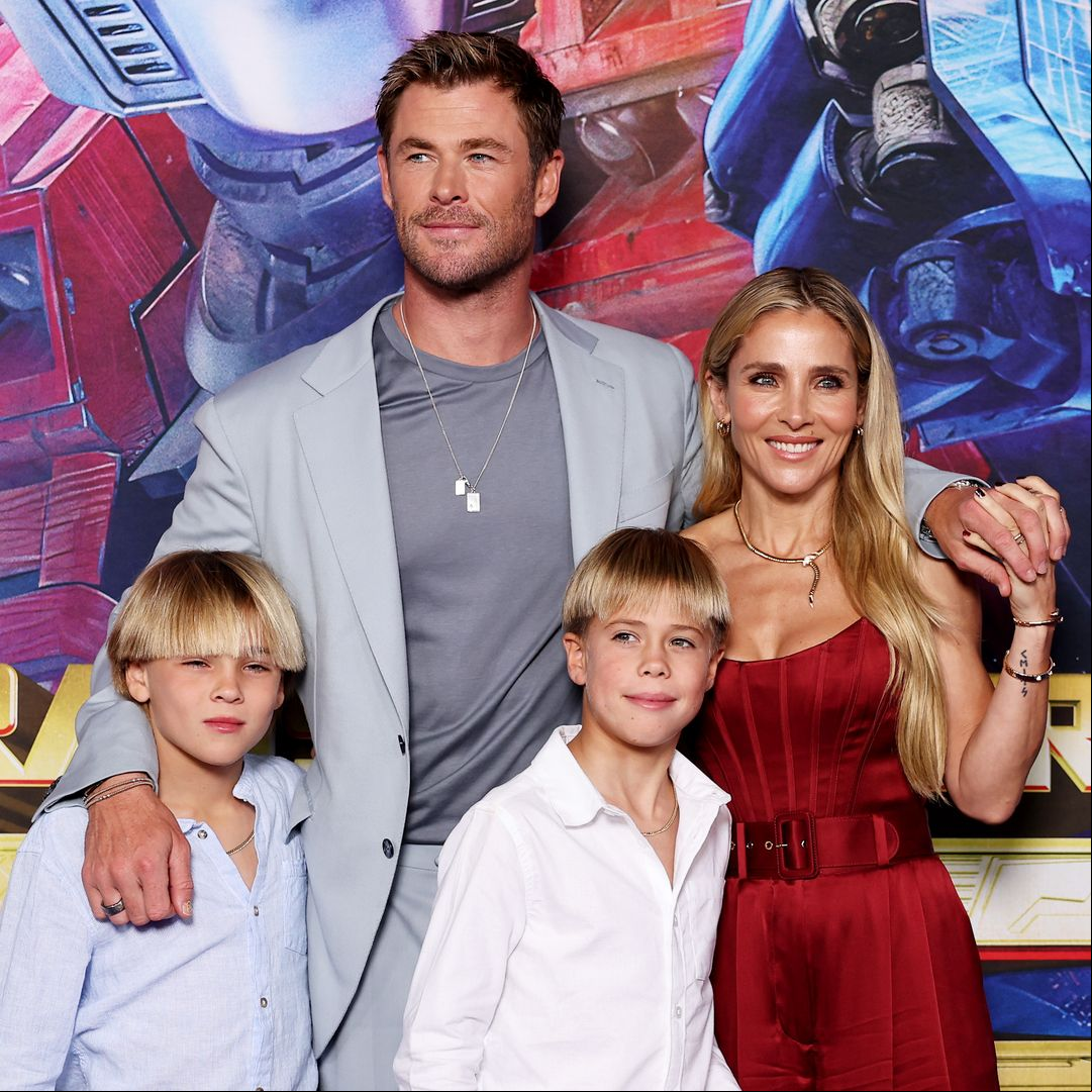 Elsa Pataky and Chris Hemsworth return home after celebrating their twin's 11th birthday in Japan